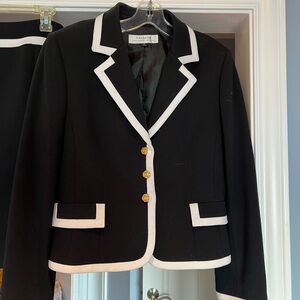 Tahari Black jacket and skirt